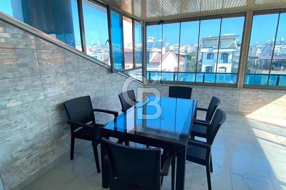 Full Eşyalı Cam Kapalı teraslı 3+1  ayrı Mutfak Dubleks Daire