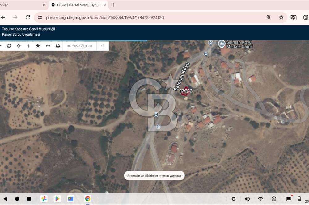 İZMİR KARABURUN'DA CB İYA'DAN SATILIK MÜSTAKİL TAPU BAHÇE YERİ