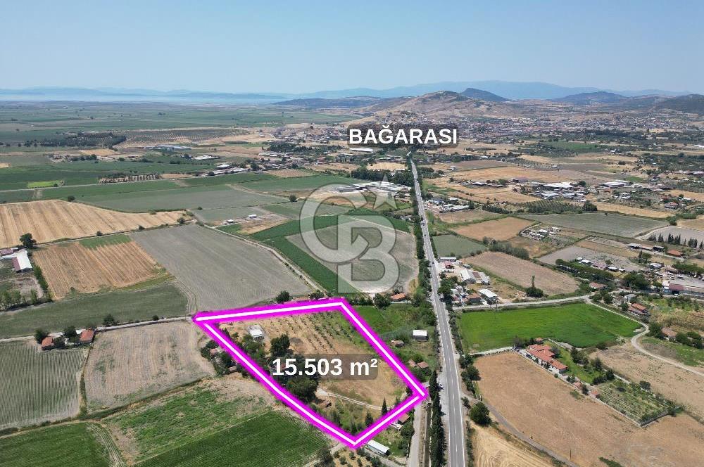 FOÇA-İZMİR KARAYOLU ÜZERİNDE SATILIK 15.503 M2 MÜSTAKİL TARLA