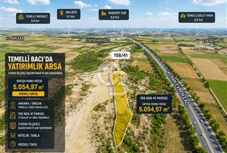 TEMELLİ BACI’DA 1/5000 NAZIM İMAR PLANI İÇERİSİNDE 5.054,97 M² TARLA - 2 - 366830