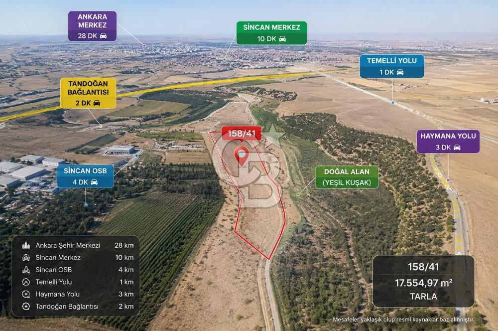 TEMELLİ BACI’DA 1/5000 NAZIM İMAR PLANI İÇERİSİNDE 5.054,97 M² TARLA