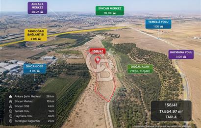 TEMELLİ BACI’DA 1/5000 NAZIM İMAR PLANI İÇERİSİNDE 5.054,97 M² TARLA