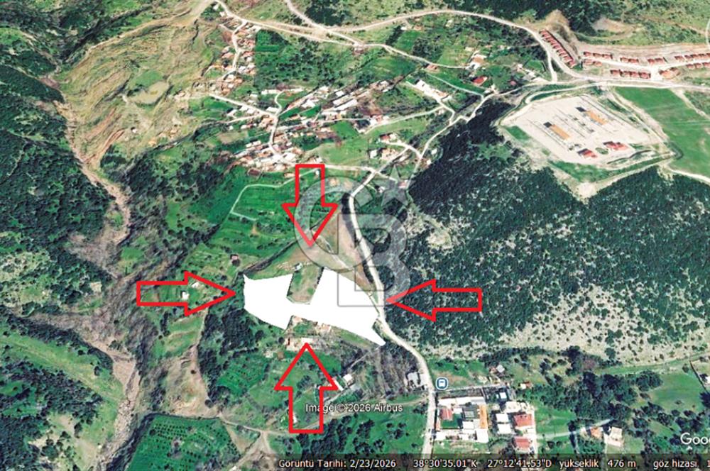 BORNOVA EĞRİDERE'DE 1.000 M2 SATILIK TARLA....