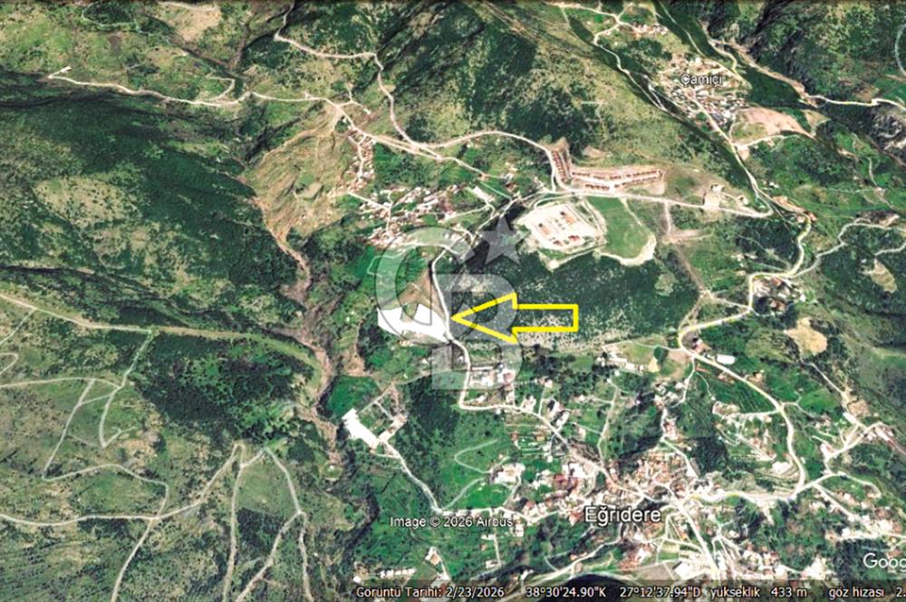 BORNOVA EĞRİDERE'DE 1.000 M2 SATILIK TARLA....