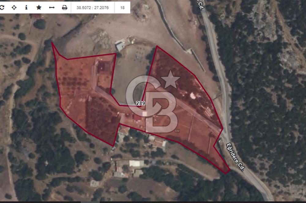 BORNOVA EĞRİDERE'DE 1.000 M2 SATILIK TARLA....