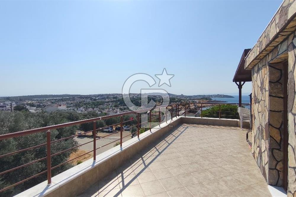 Gömeç Karaağaç'ta Köşe Konumda Deniz Manzaralı 4+1 Villa