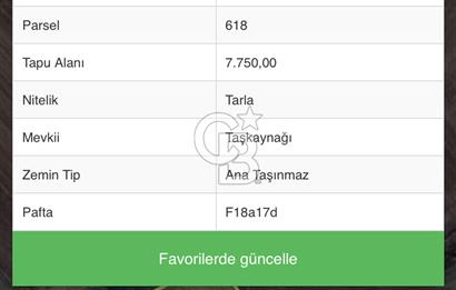 Hayrabolu Karakavak Satılık 3.300.000 TL Yatırımlık Tarla