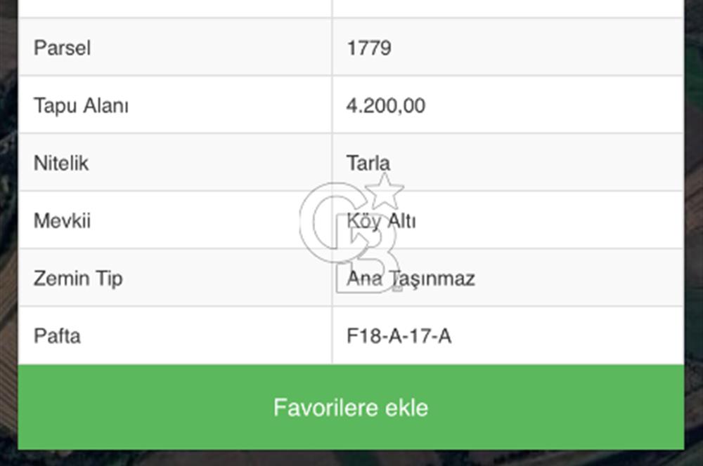 Hayrabolu Karakavak Satılık 2.200.000 TL Yatırımlık Tarla
