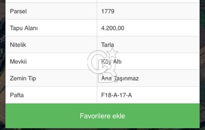 Hayrabolu Karakavak Satılık 2.200.000 TL Yatırımlık Tarla