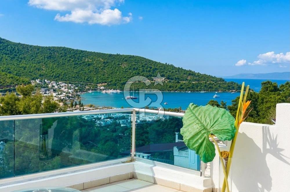 Bodrum Torba Satılık Tripleks Deniz Manzaralı Villa