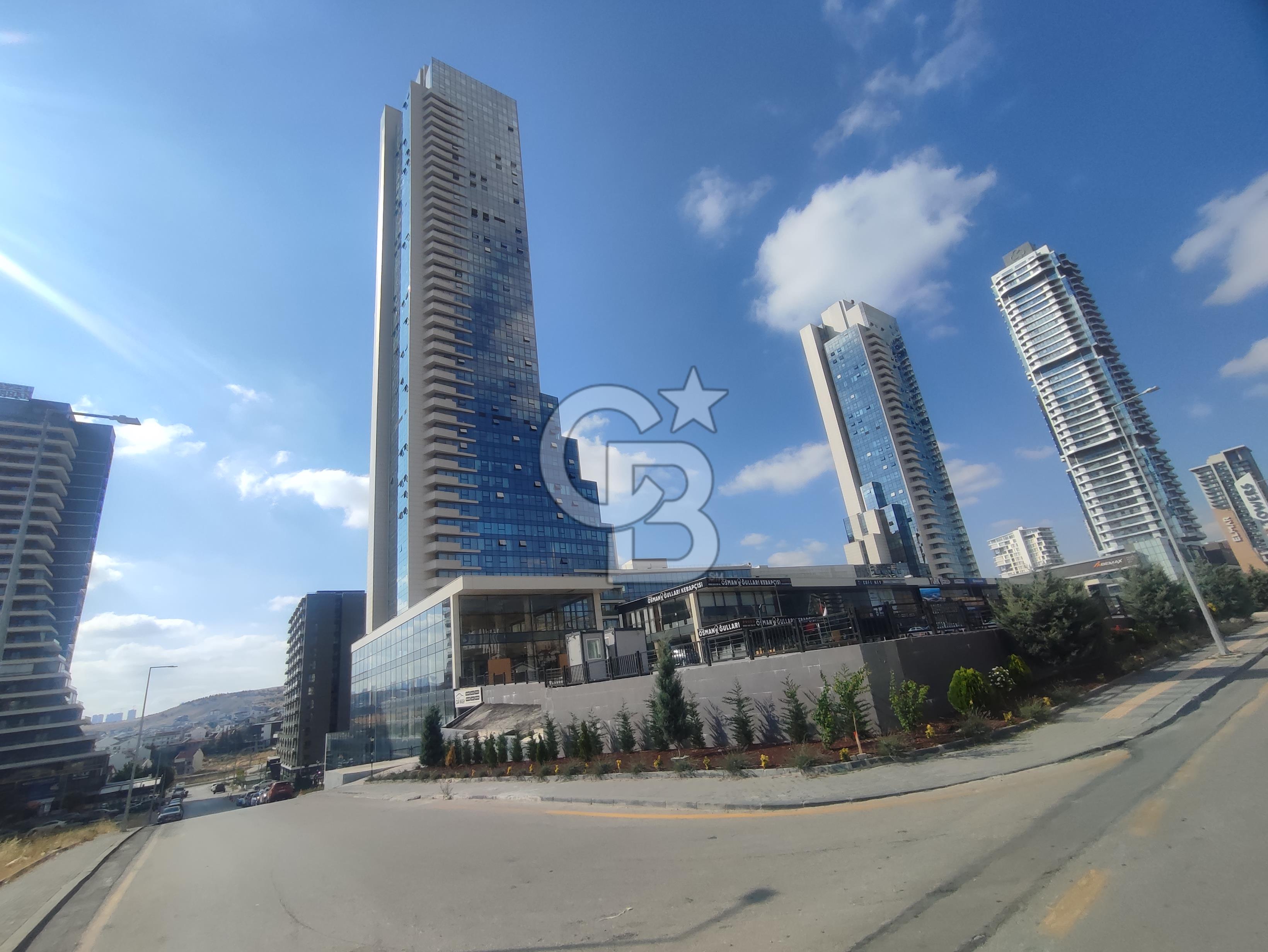 Elmar Tower Rezidans,da Boş Ara Katta Yapılı 1+1 Satılık Daire