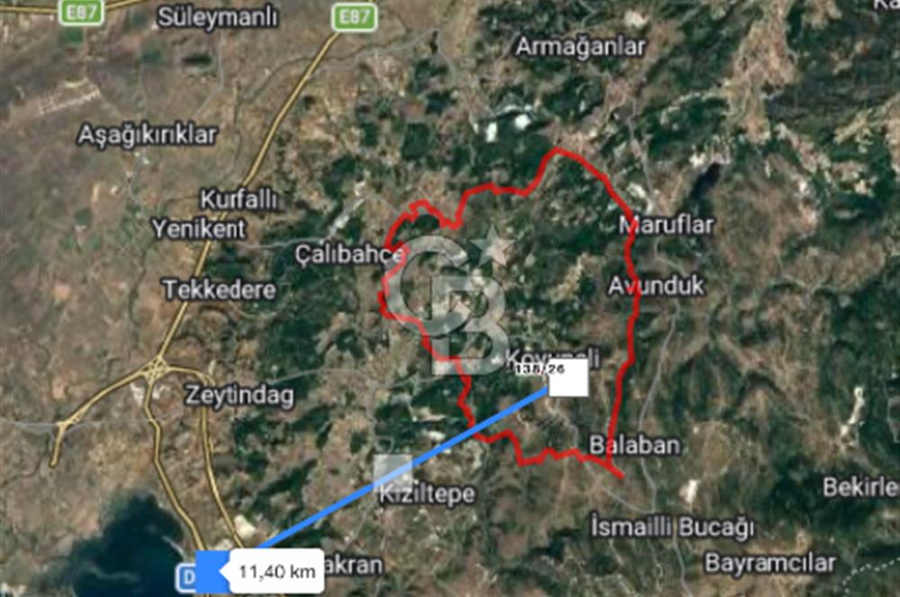 İzmir bergama koyunelinde aliaga yakin koykenari arazi