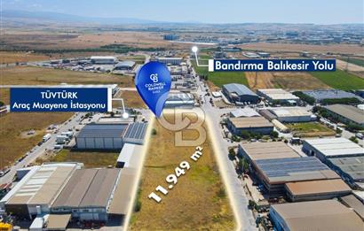 CB EAGLE'dan BANDIRMA SANAYİ SİTESİNDE 11.949 m² SATILIK ARSA