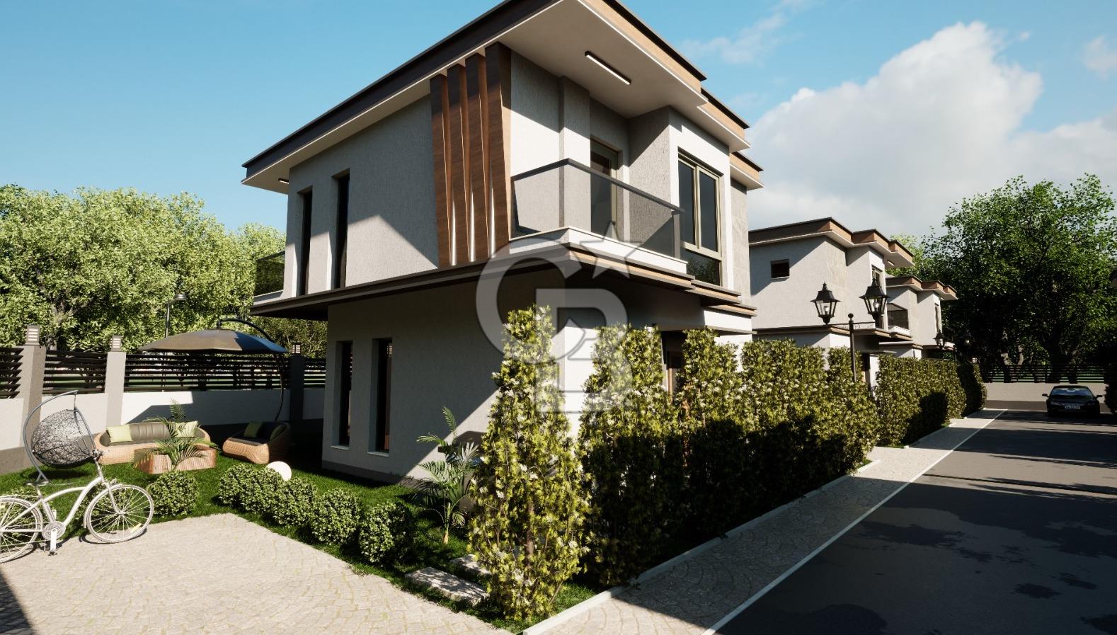 EVONADAN EMİRALEMDE MÜSTAKİL OTOPARK, BAHÇELİ SİTE İÇİ 3+1 VİLLA