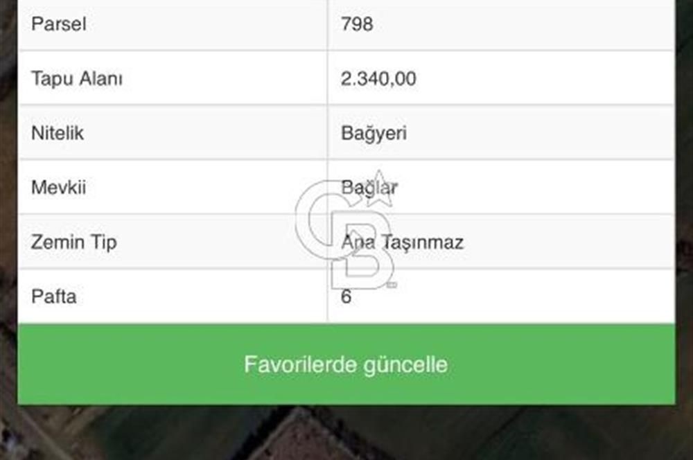 Tekirdağ Muratlı Balaban'lı da Satılık Bağ Yeri