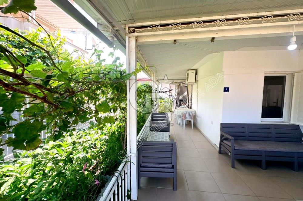 Kuşadası Güzelçamlı da satılık 7+1 triplex bahçeli yazlık