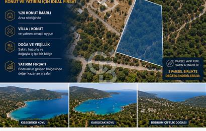Muğla Bodrum Çiflik'te 2037m2 İmarlı Arsa