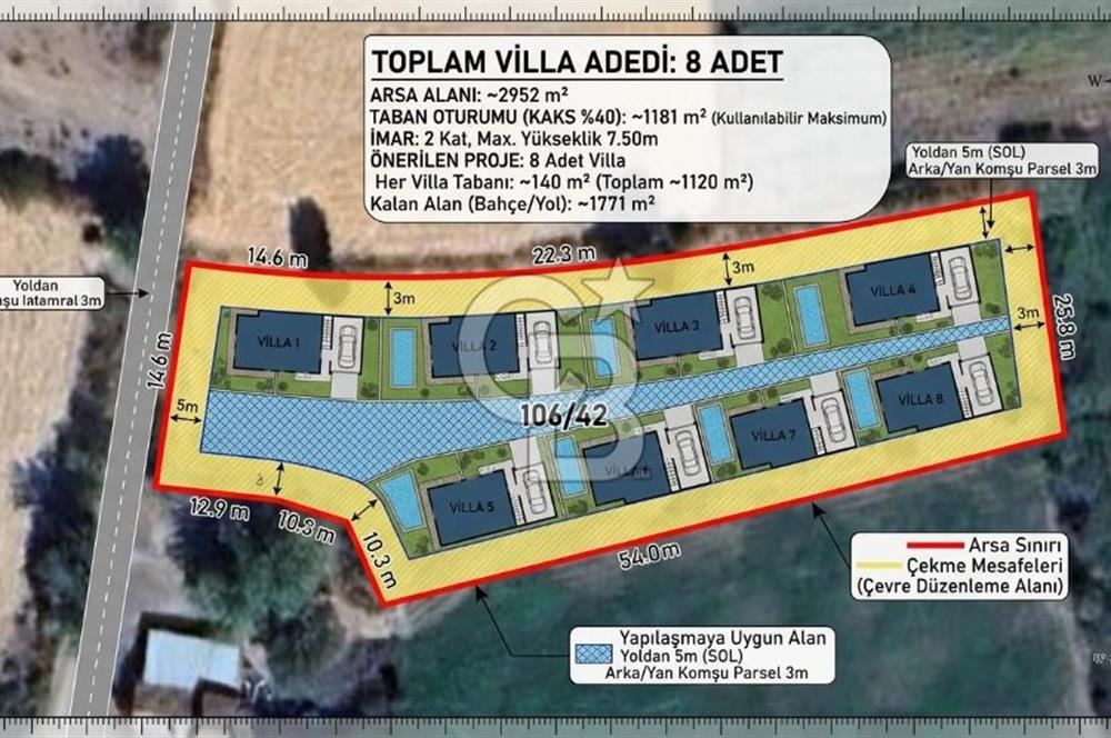 Balıkesir Dursunbey Küçükler de 2.952 m² İmarlı Arsa