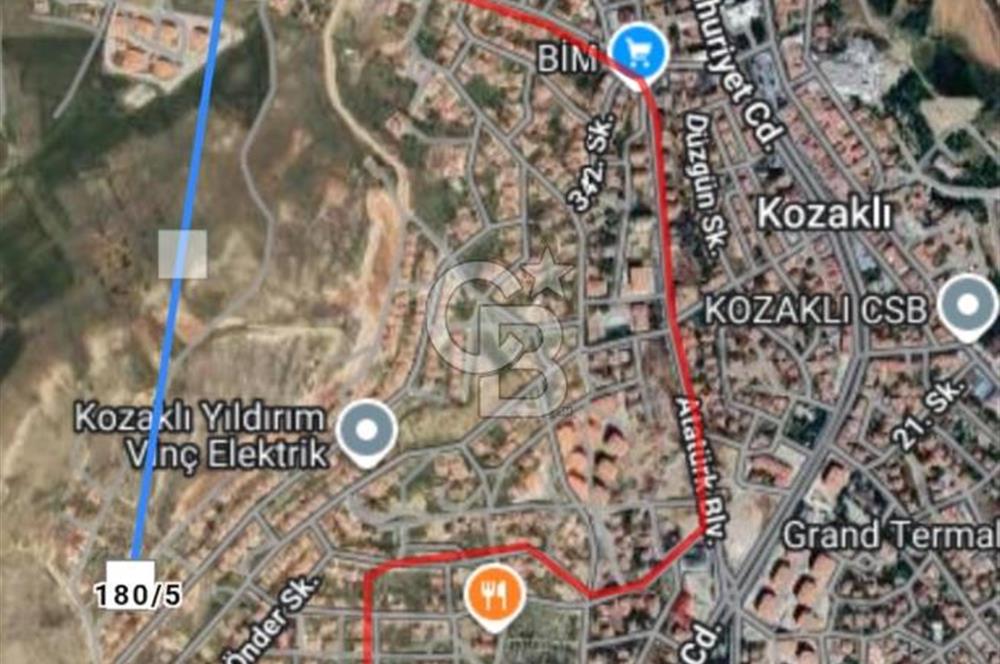 Nevşehir Kozaklı Bahçelievler de Satılık Arsa