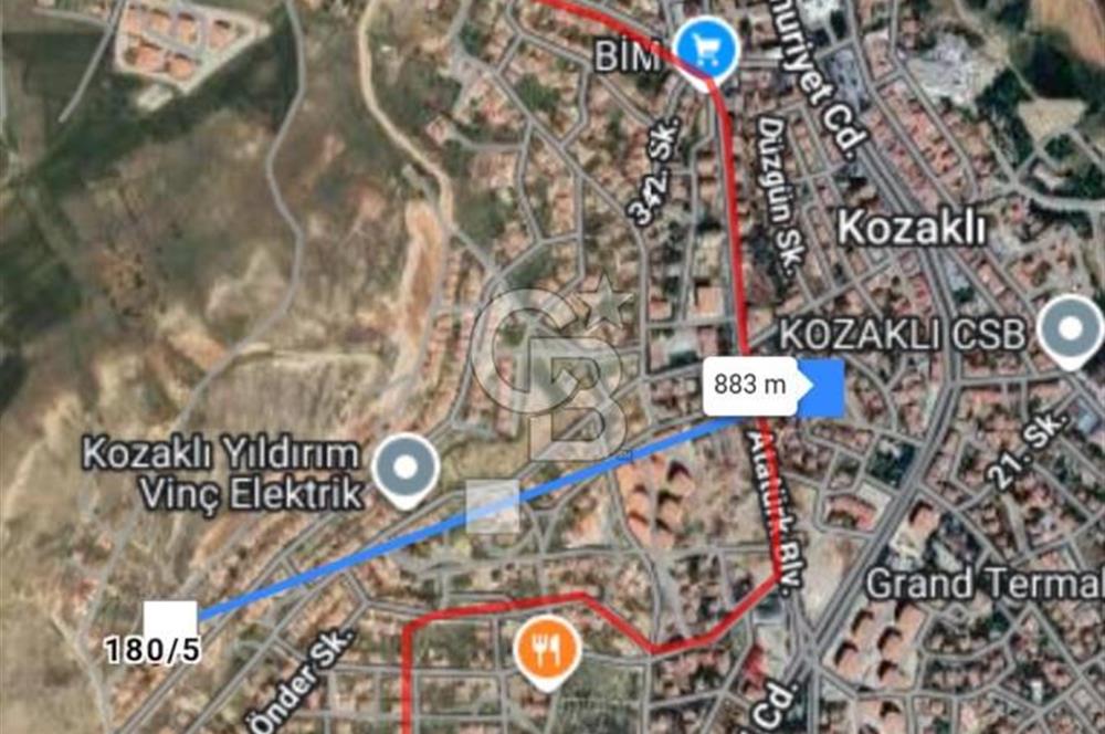 Nevşehir Kozaklı Bahçelievler de Satılık Arsa