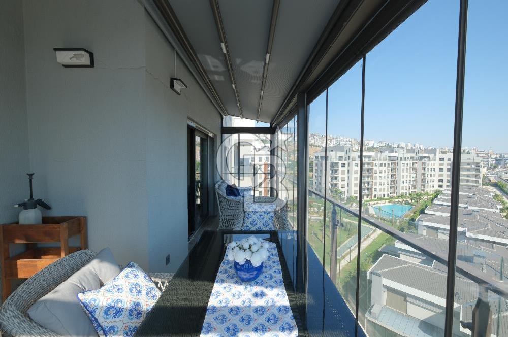 ÇİĞLİ GREEN PARK SİTESİNDE 2+1 TERASLI FULL EŞYALI KİRALIK DAİRE