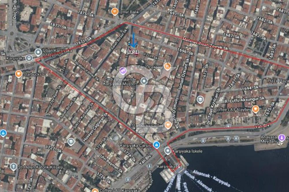 Karşıyaka, Tuna Mah., Çarşı içinde 30 m2 Kiralık Dükkan & Mağaza