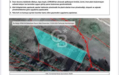 ATAKUM KAMALI’DA ÖZEL HAREKAT YAKINI – 473,92 m² SATILIK TARLA HİSSESİ