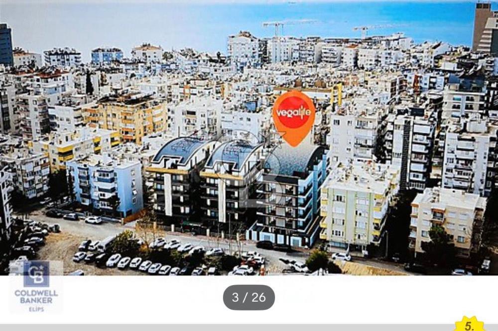 ANTALYA IŞIKLAR'DA DENİZE 350 MT MESAFEDE SIFIR 2+1 KUPON DAİRE