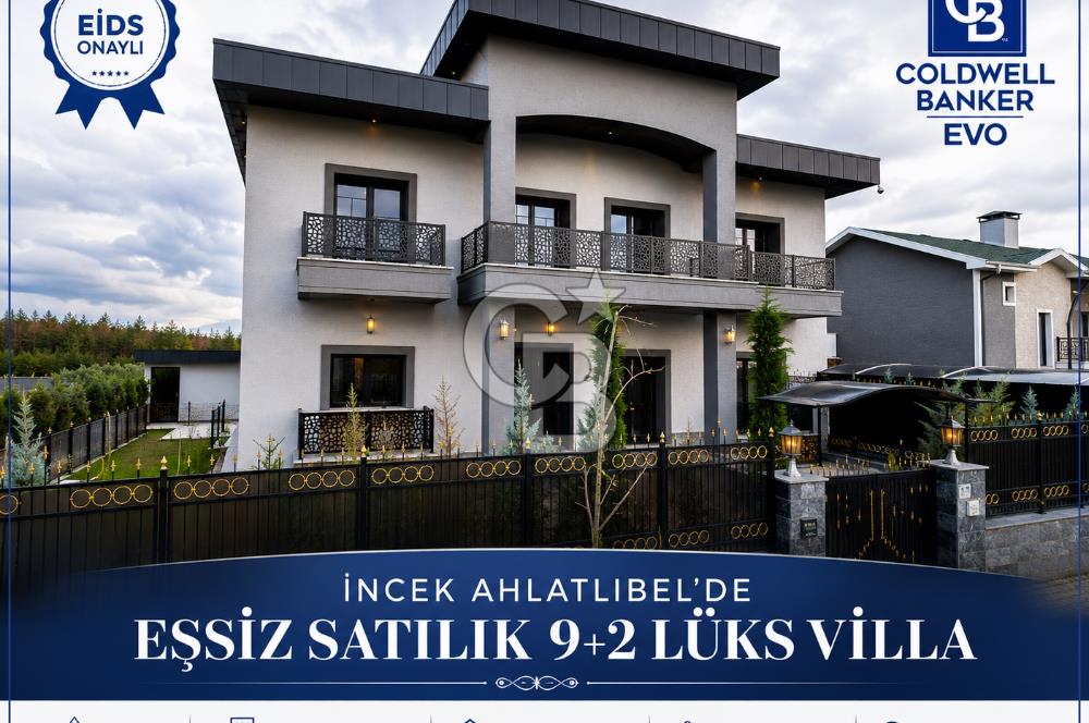 İNCEK AHLATLIBEL’DE EŞSİZ 9+2 LÜKS VİLLA MODERN MİMARİ