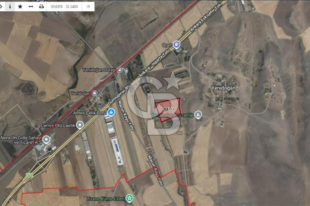 Ankara Polatlı Ana yola 300 metre 52795 m2 Satılık Tarla