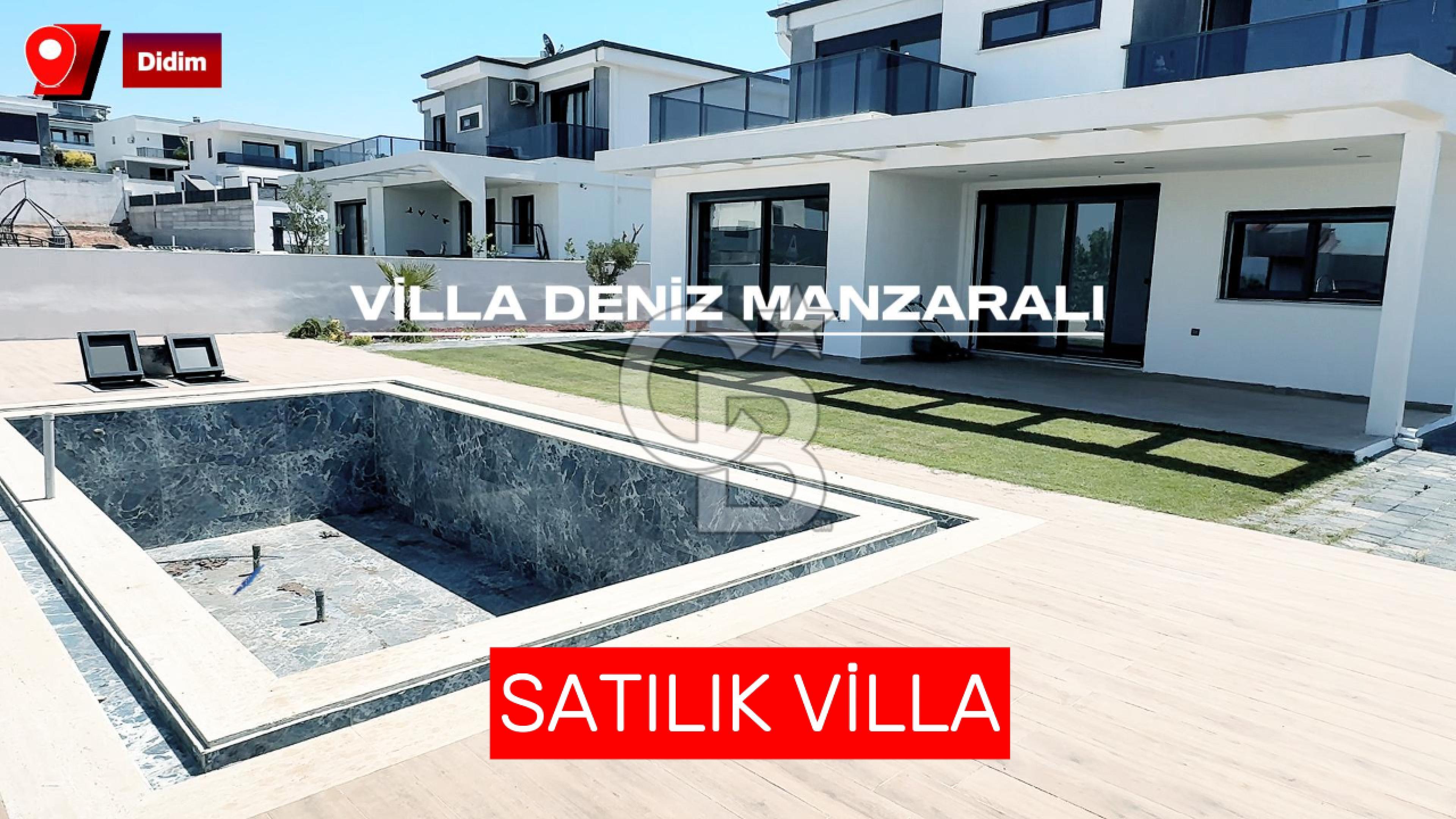 Deniz Manzaralı 500 m2 Sıfır Villa