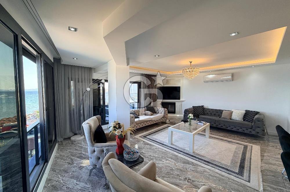 Ayvalık Sarımsaklı Panoramik Manzaralı Dubleks Daire