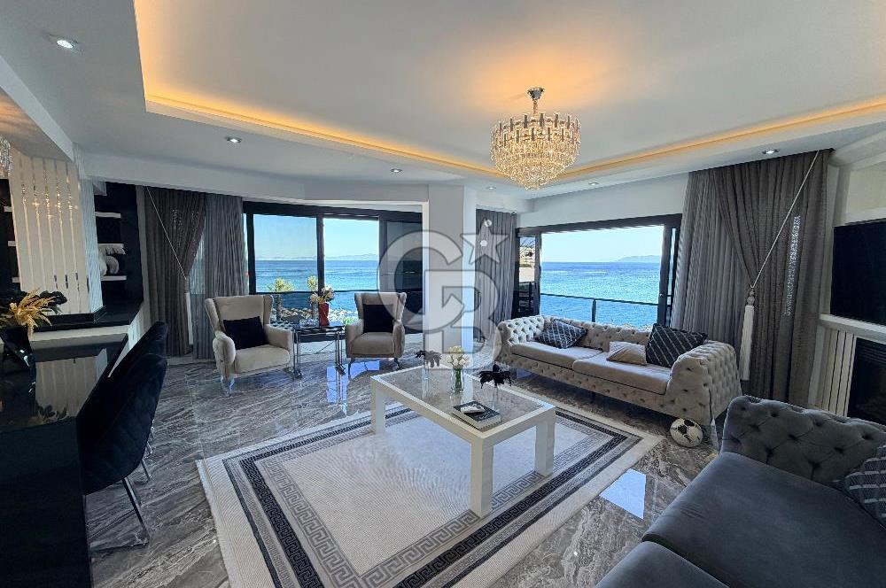 Ayvalık Sarımsaklı Panoramik Manzaralı Dubleks Daire