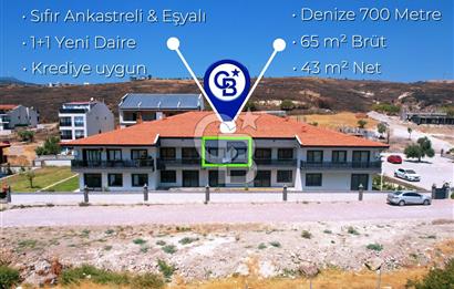 Çandarlı MyVista'da Eşyalı & Sıfır Ankastreli Net 43m2 1+1 Daire