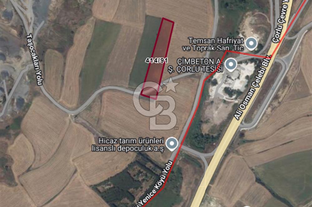 Çorlu Hatip Mahallesinde 6127 M2 Satılık Fırsat Tarla
