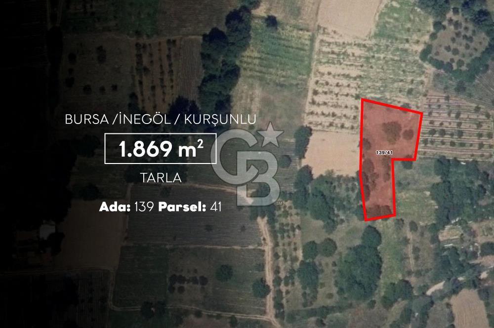 CB AMBIANCE'DAN İNEGÖL/KURŞUNLU'DA 1.869 m² TARLA