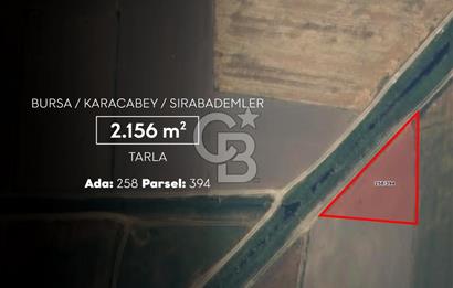 CB AMBIANCE'DAN KARACABEY/SIRABADEMLER'DE 2.156 m² TARLA