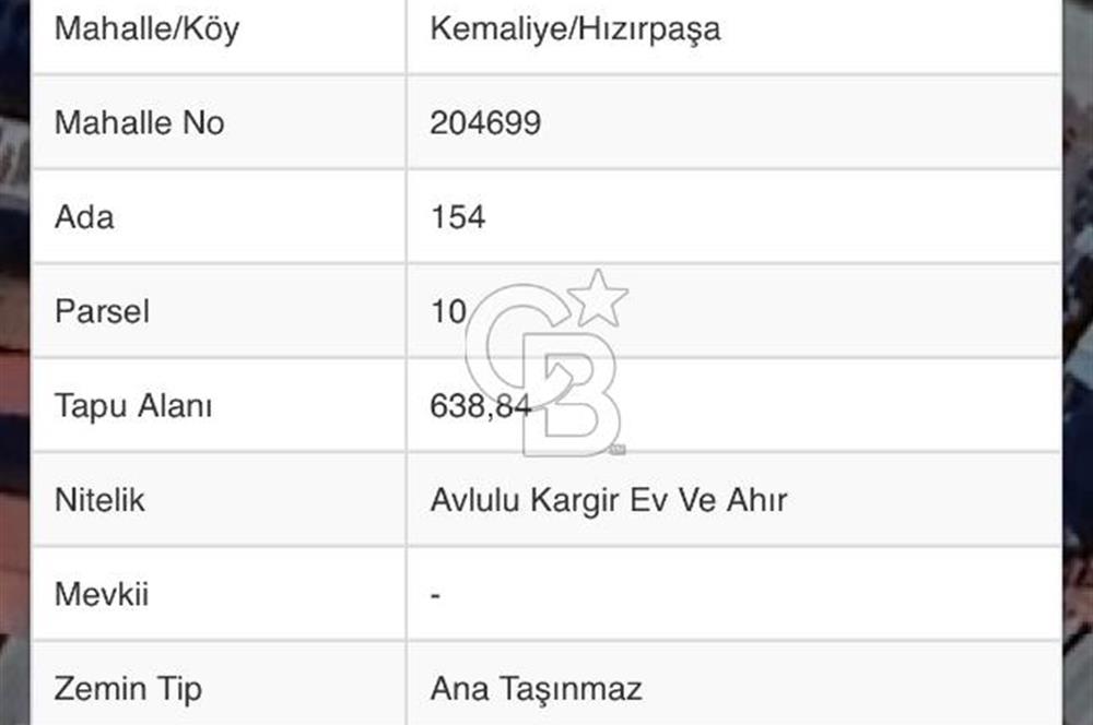 MANİSA ALAŞEHİR'DE KÖY İÇİ İMARLI, 638 m² BÜYÜK AVLULU EV VE ARSASI
