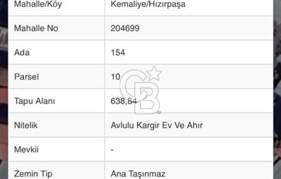 MANİSA ALAŞEHİR'DE KÖY İÇİ İMARLI, 638 m² BÜYÜK AVLULU EV VE ARSASI
