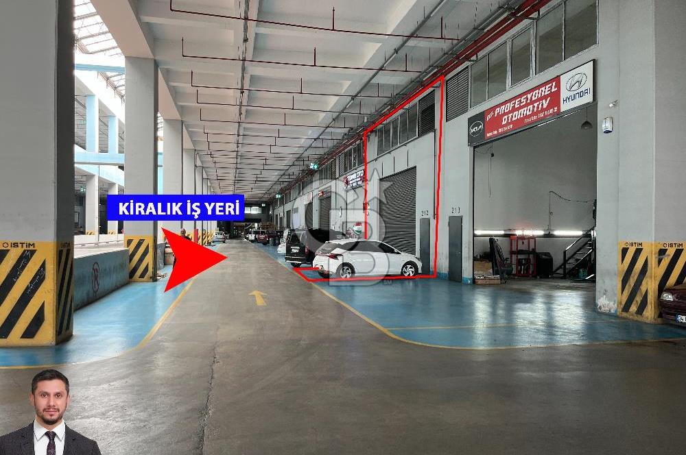 İstim San. Sitesinde Şerefiyesi Yüksek Kiralık Dükkan & İş Yeri