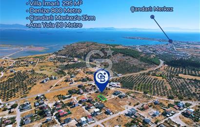 Çandarlı Mavikent'te Villa İmarlı 295m² Masrafsız Arsa
