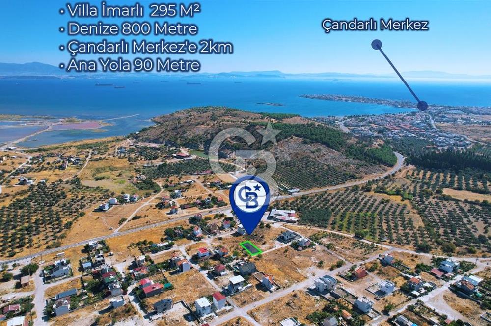 Çandarlı Mavikent'te Villa İmarlı 295m² Masrafsız Arsa