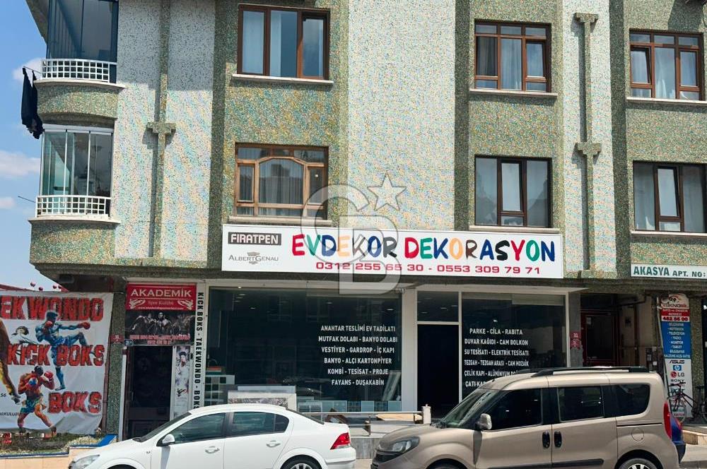 ÖVEÇLER KABİL CAD. ÜZERİNDE KÖŞE BAŞI 165M2 DÜZ ZEMİN DÜKKAN