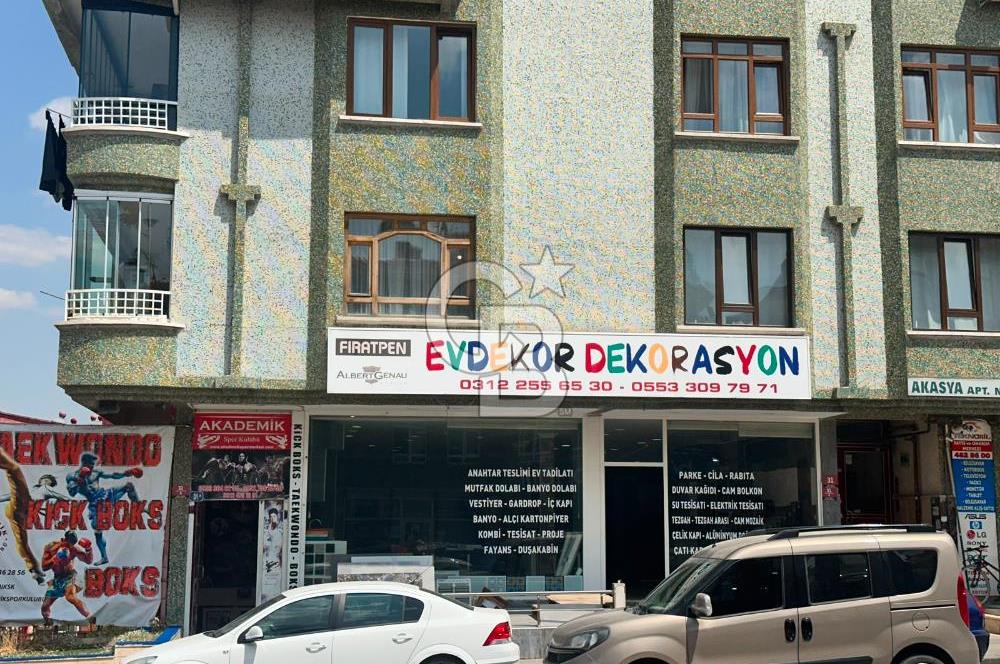 ÖVEÇLER KABİL CAD. ÜZERİNDE KÖŞE BAŞI 165M2 DÜZ ZEMİN DÜKKAN