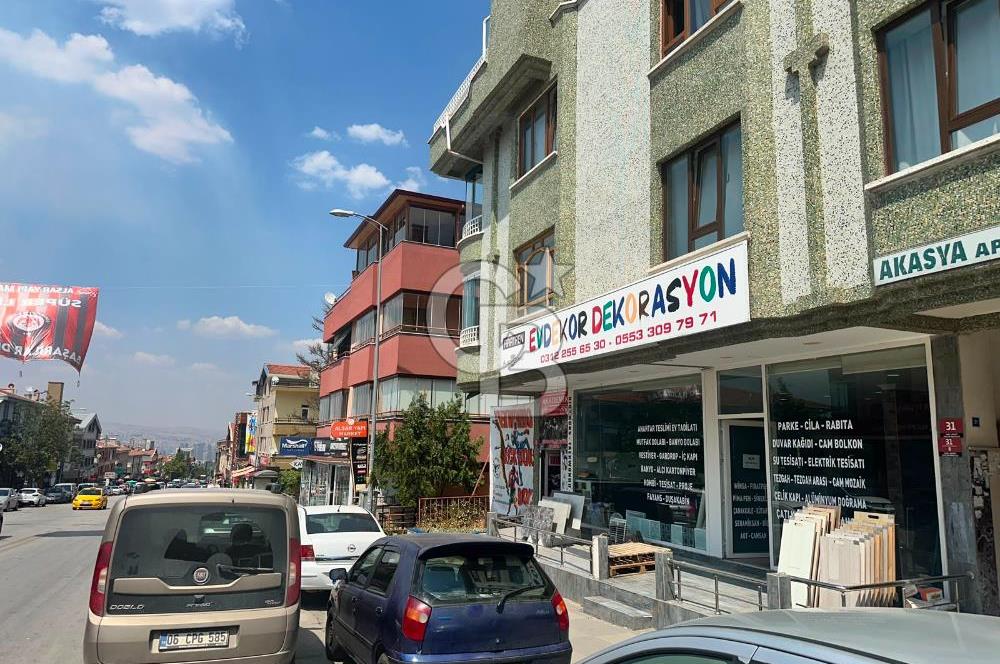 ÖVEÇLER KABİL CAD. ÜZERİNDE KÖŞE BAŞI 165M2 DÜZ ZEMİN DÜKKAN