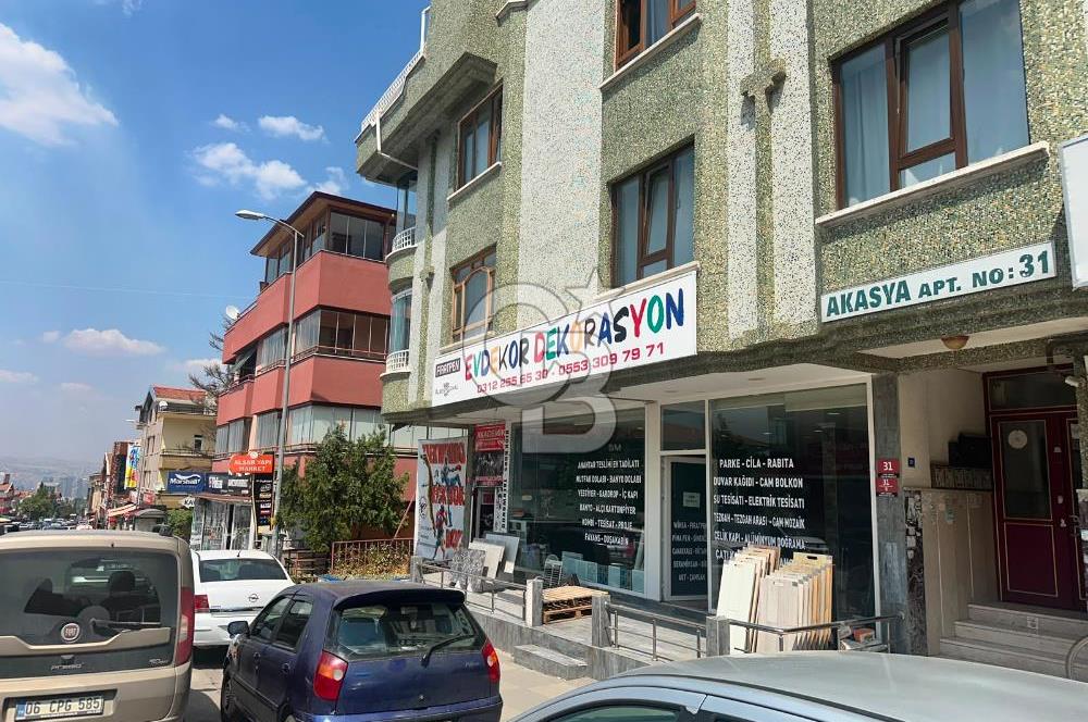 ÖVEÇLER KABİL CAD. ÜZERİNDE KÖŞE BAŞI 165M2 DÜZ ZEMİN DÜKKAN
