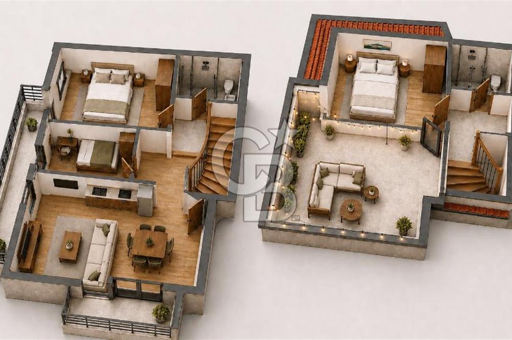 SAHİL EVLERİ PROJESİNDEN 3+1 ÇİFT TERASLI DUBLEKS DAİRE