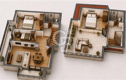 SAHİL EVLERİ PROJESİNDEN 3+1 ÇİFT TERASLI DUBLEKS DAİRE