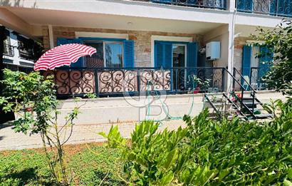 Foça Bağarası Rüzgar Evlerinde Kiralık Bahçe Katı 2+1 Daire