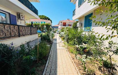 Foça Bağarası Rüzgar Evlerinde Kiralık Bahçe Katı 2+1 Daire
